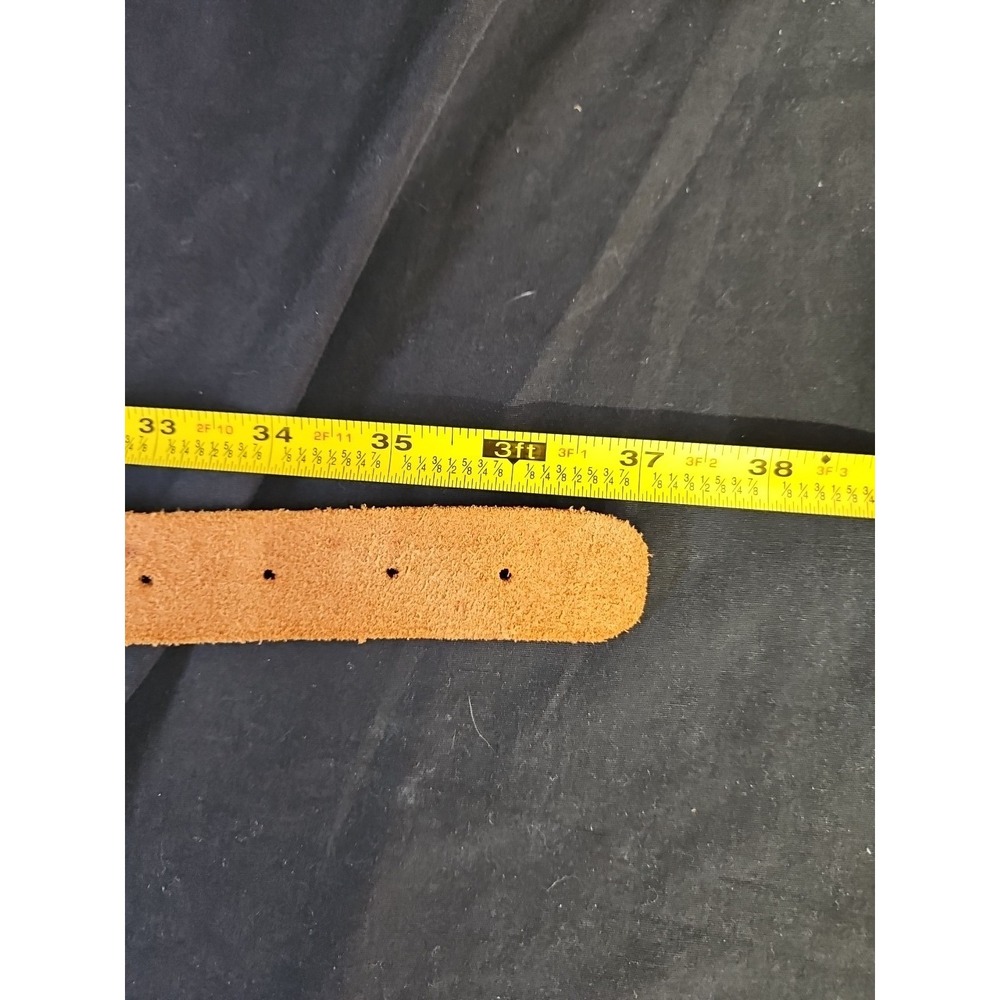 Light Brown‎ Belt Women's Size S/M Gold Buckle Casual Western Aztec - Picture 9 of 9